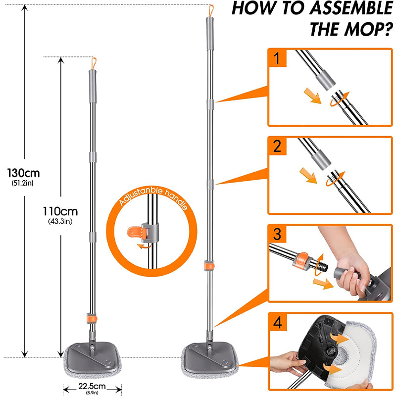 Rotatin RSPM-N-HAE-ALI-CPg Spin Mop - F04